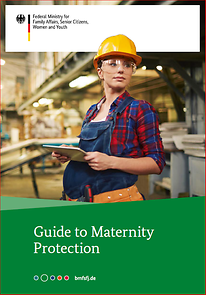 Titelseite Broschüre "Guide to Maternity Protection"