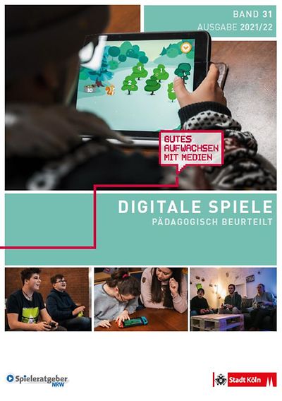 Titelseite der Broschüre "Digitale Spiele - Pädagogisch beurteilt - Band 31"