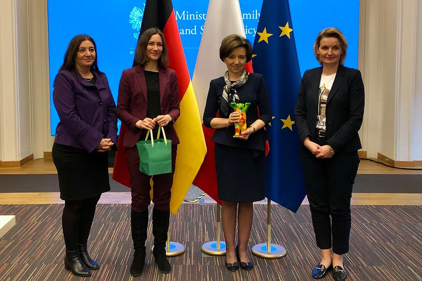 Gruppenfoto mit Ekin Deligöz, Anne Spiegel, Marlena Malag und Barbara Socha