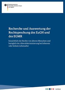 Titelseite: Rechtsprechung EuGH und EGMR - Rechte älterer Menschen