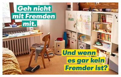 Titel: Visitenkarte „Schieb den Gedanken nicht weg!“ - Motiv Kinderzimmer