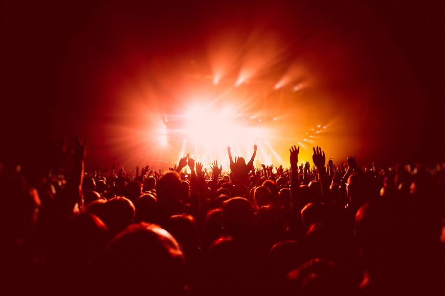 Menschenmenge auf einem Konzert