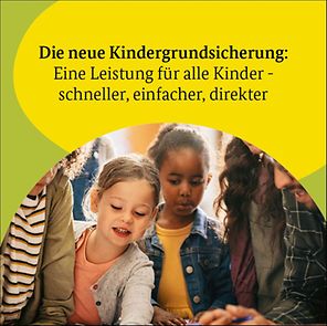 Titelseite Booklet Kindergrundsicherung