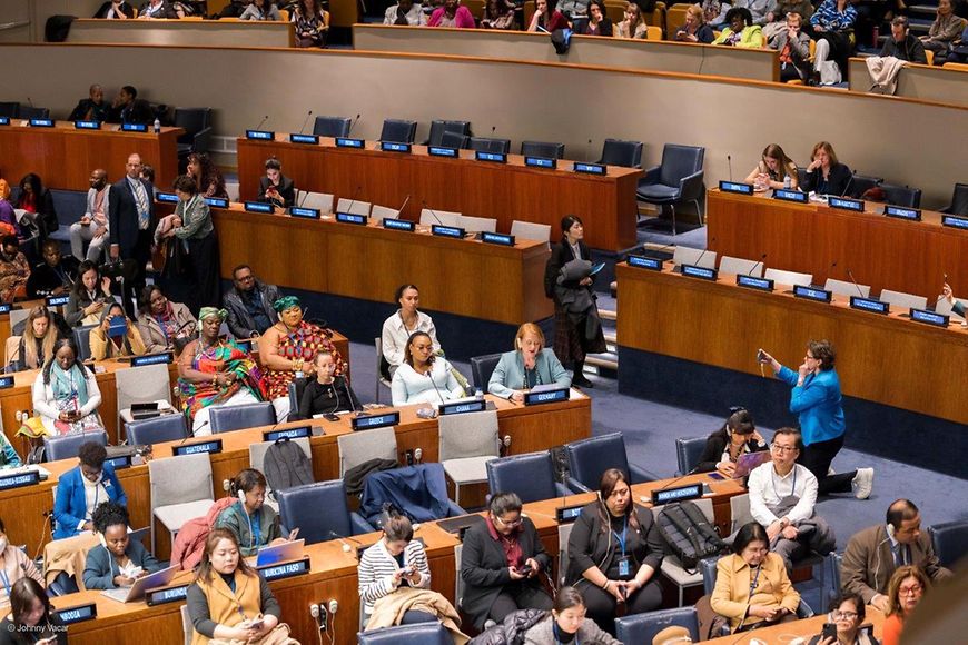 Lisa Paus und die BMFSFJ Delegation bei den VN in New York
