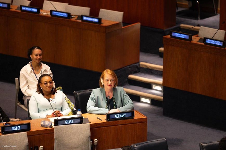 Lisa Paus und die BMFSFJ Delegation bei den VN in New York