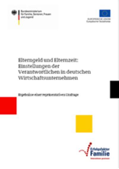 Grafik: Deckblatt der Broschüre Elterngeld und Elternzeit