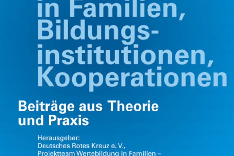 Cover des Fachbuchs "Werte und Wertebildung in Familien, Bildungsinstitutionen, Kooperationen"