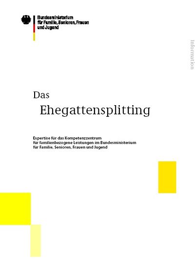 Das Ehegattensplitting