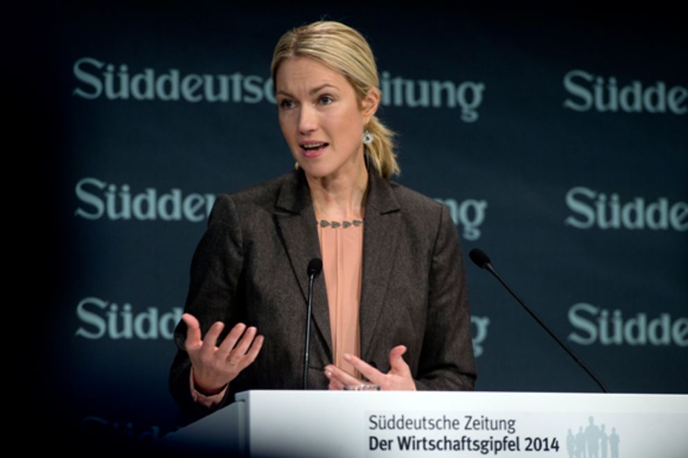 Manuela Schwesig spricht beim Wirtschaftsgipfel der Süddeutschen Zeitung, Bildnachweis: SZ/ Johannes Simon