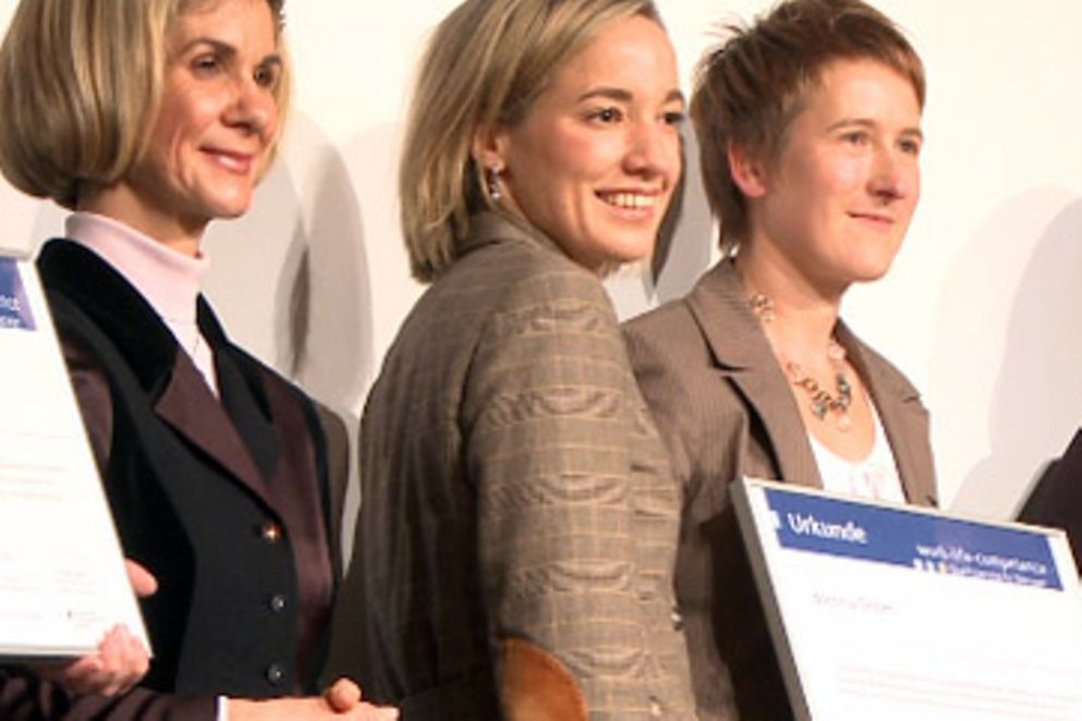 Kristina Schröder während der Preisverleihung der "work-life-comepetence"-Experten