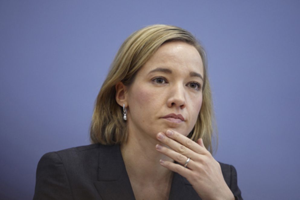 Kristina Schröder während der Bundespressekonfrenz. Bildquelle: BMFSFJ/Laurence Chaperon