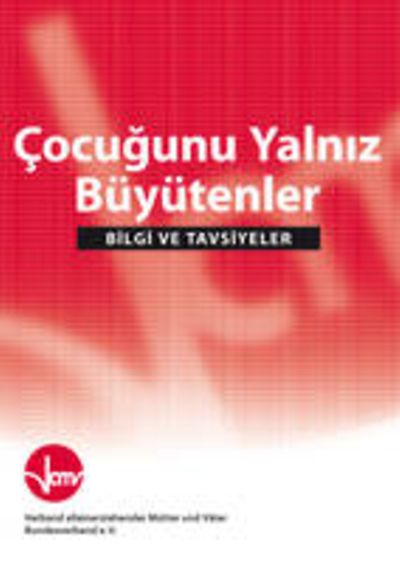 Titelseite der Broschüre Alleinerziehend - türkisch