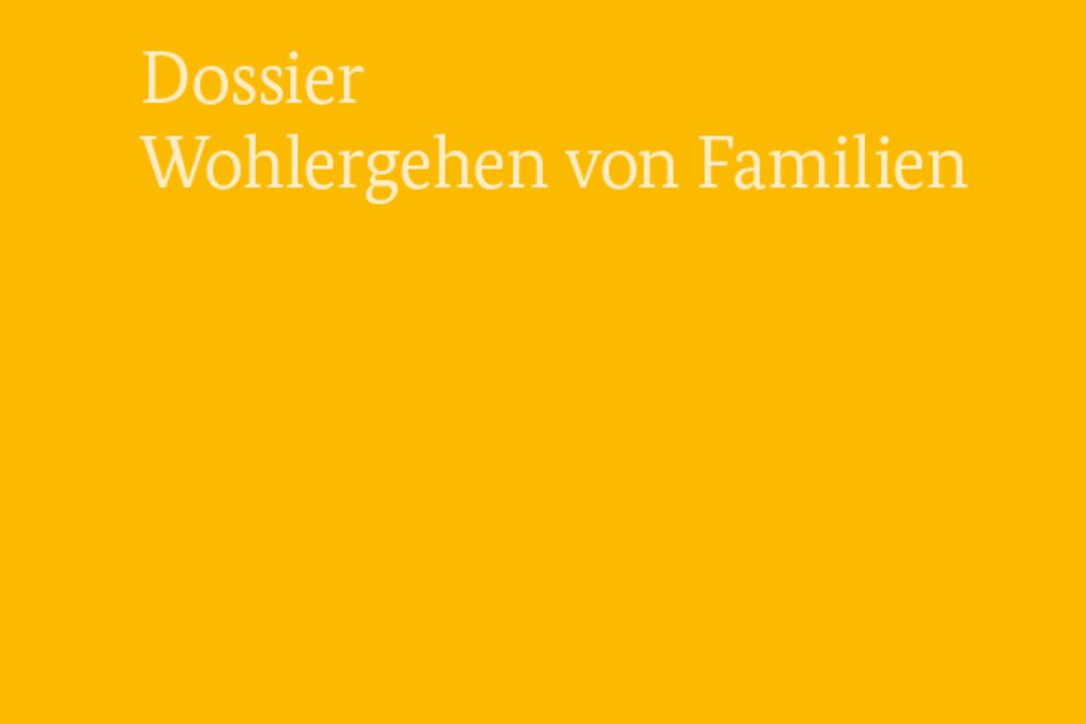 Cover des Dossiers "Wohlergehen von Familien"
