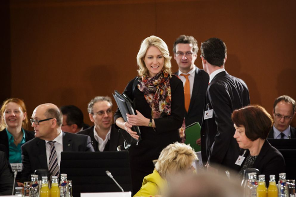 Manuela Schwesig auf dem 8. Integrationsgipfel