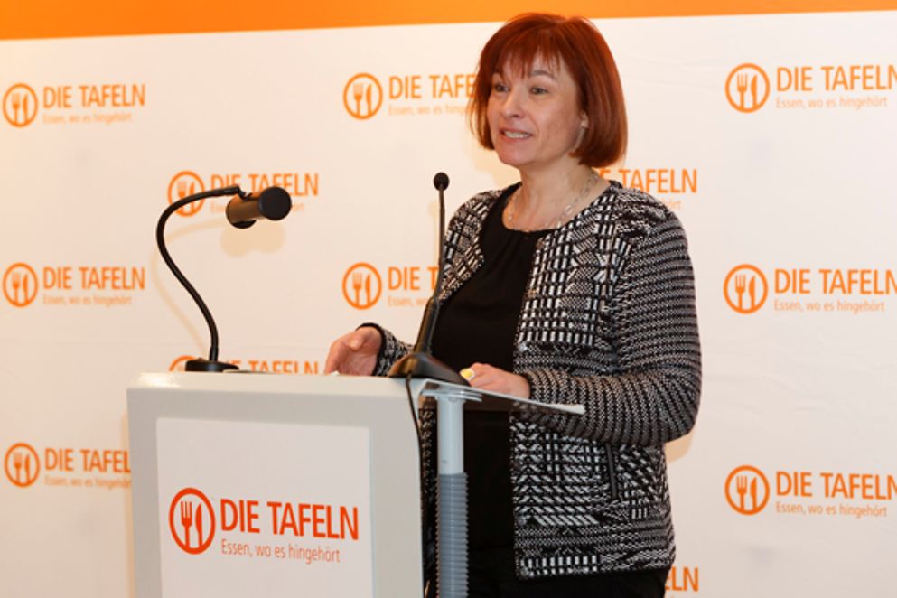 Caren Marks auf dem Empfang zum 20-jährigen Bestehen des Bundesverbands Deutsche Tafeln e.V.