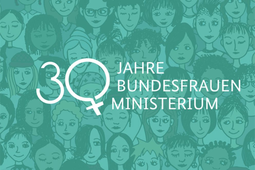 30 Jahre Bundesfrauenministerium Logo