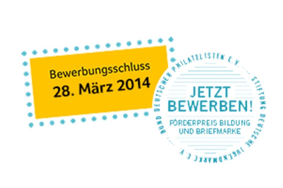 Förderpreis Bildung und Briefmarken 2014. Bildnachweis: Stiftung Deutsche Jugendmarke e.V.