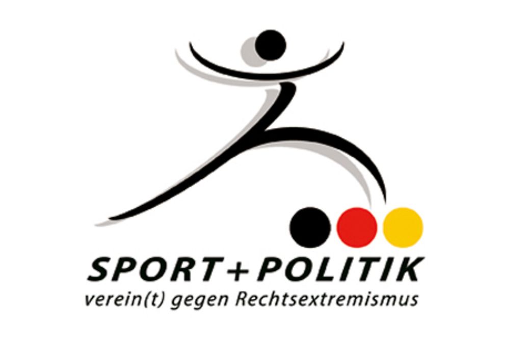Logo "Sport und Politik verein(t) gegen Rechtsextremismus"