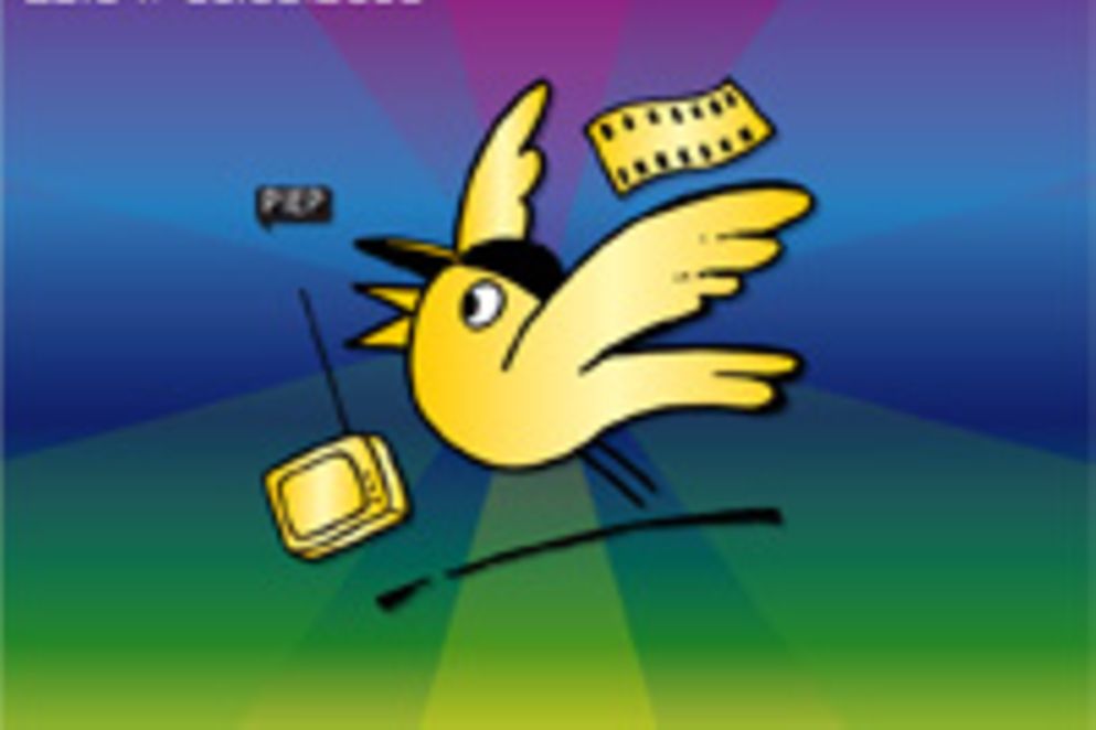Plakat des Deutschen Kinder-Medien-Festivals 2010 Goldener Spatz