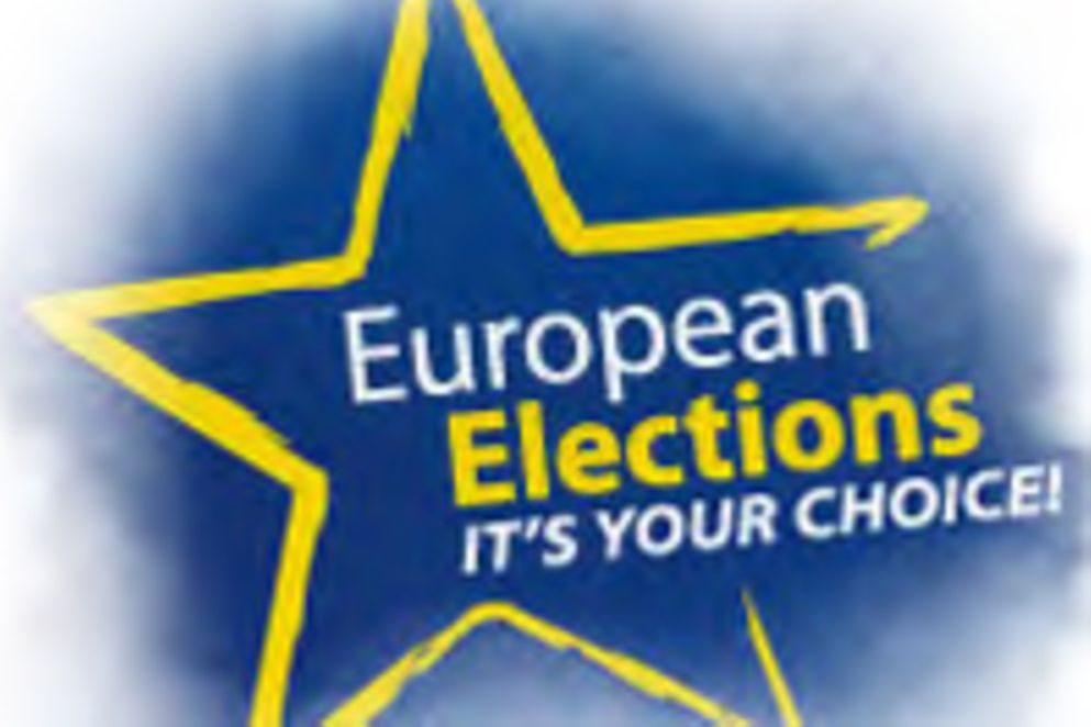Abbildung eines Sternes mit den Worten "European Elections - It´s your choice"