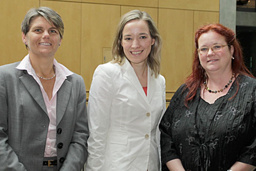 Angela Nieting, Kristina Schröder und Martina Klenk