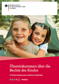 Deckblatt der Publikation "Übereinkommen über die Rechte des Kindes"