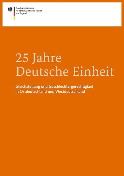 Cover der Broschüre "25 Jahre Deutsche Einheit"