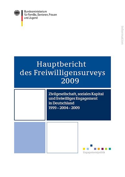 Titelseite des 3. Freiwilligensurveys