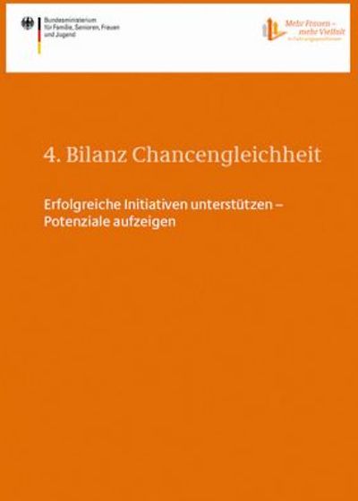 Cover der Broschüre "4. Bilanz Chancengleichheit"