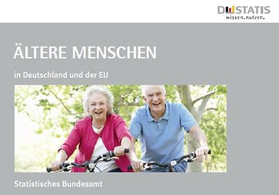 Cover der Broschüre "Ältere Menschen in Deutschland und der EU"