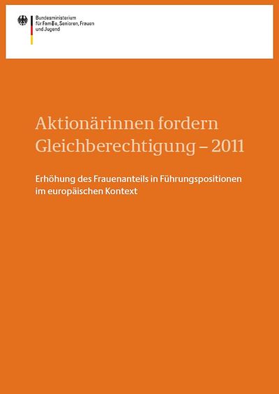 Titelseite Aktionärinnen fordern Gleichberechtigung - 2011