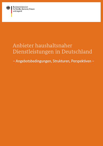 Titelseite Anbieter haushaltsnaher Dienstleistungen in Deutschland
