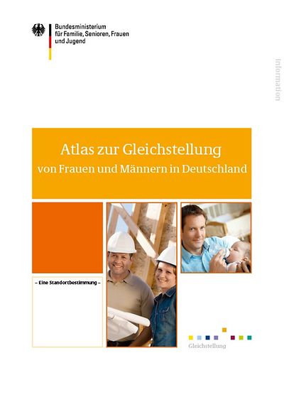 Titelseite Atlas zur Gleichstellung von Frauen und Männern in Deutschland