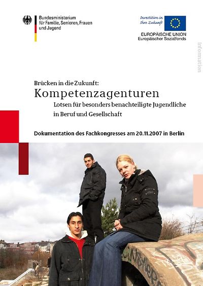Titelseite der Broschüre Brücken in die Zukunft - Kompetenzagenturen