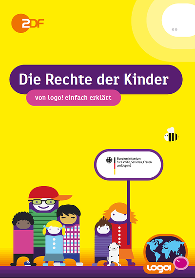 Foto: Deckblatt der Publikation "Die Rechte der Kinder von logo einfach erklärt"
