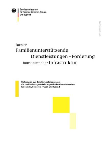 Titelseite: Familienunterstützende Dienstleistungen