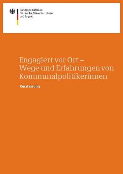 Titelseite der Broschüre "Engagiert vor Ort"