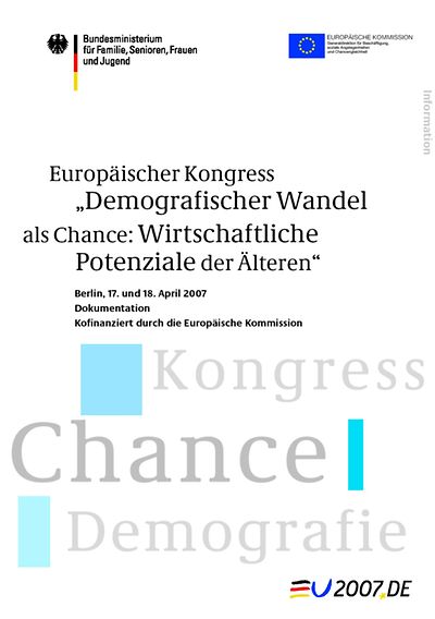 Titelseite "Demografischer Wandel als Chance: Wirtschafltiche Potenziale der Älteren"