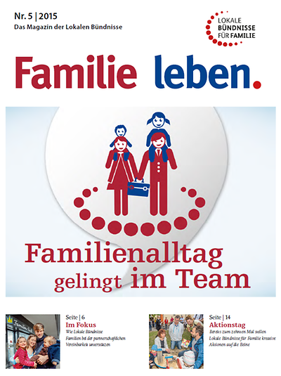 Cover der Broschüre "Familie leben - Familienalltag gelingt im Team"