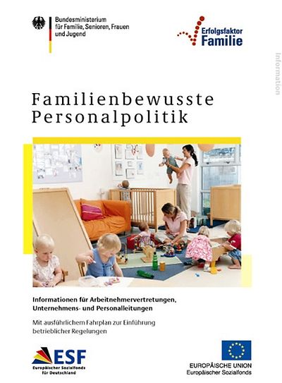 Foto: Deckblatt der Publikation Familienbewusste Personalpolitik