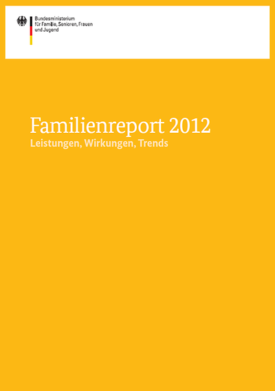 Titelseite: Familienreport 2012
