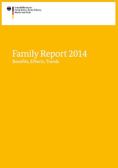 Cover "Familienreport 2014 - englisch (Family Report 2014)"