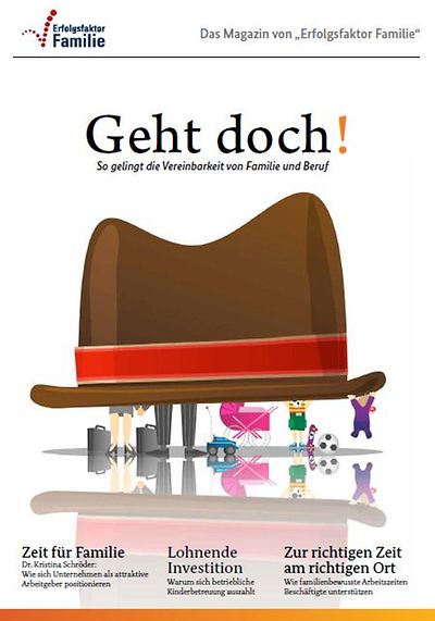 Titelseite der Broschüre Geht doch! - Magazin Erfolgsfaktor Familie