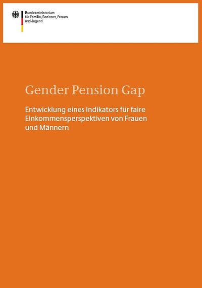 Titelseite der Broschüre "Gender Pension Gap"