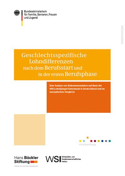 Titelseite: Geschlechtsspezifische Lohndifferenzen