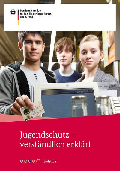 Titelseite der Broschüre Jugendschutz verständlich erklärt