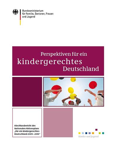 Titelseite Perspektiven für ein kindergerechtes Deutschland