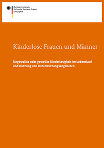 Cover der Broschüre "Kinderlose Frauen und Männer"