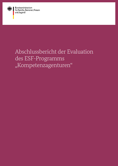 Titelseite Abschlussbericht "Kompetenzagenturen"