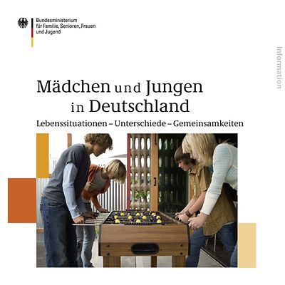 Cover der Broschüre Mädchen und Jungen in Deutschland